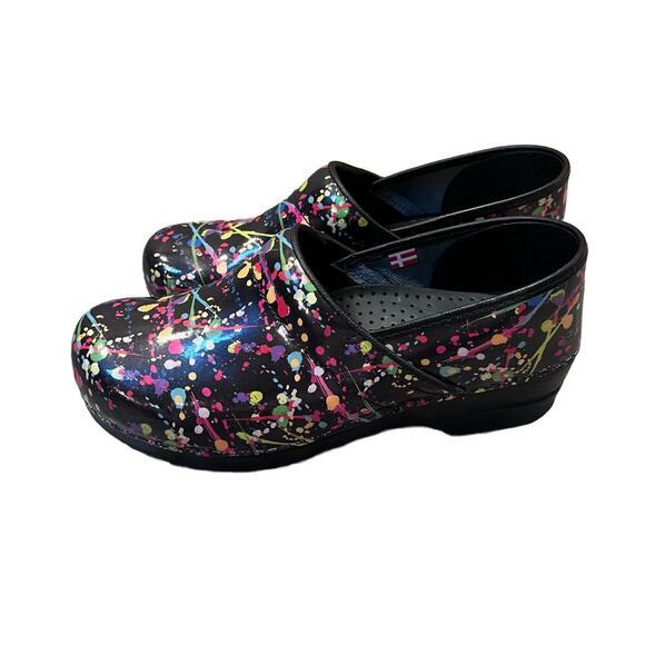 SANITA Danish‎ Design Signature Multicolor Splash Art Clogs 42 EU | 11.5 US - Picture 1 of 7